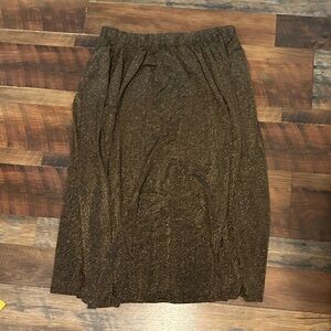 J. Crew Factory Brown Midi Skirt